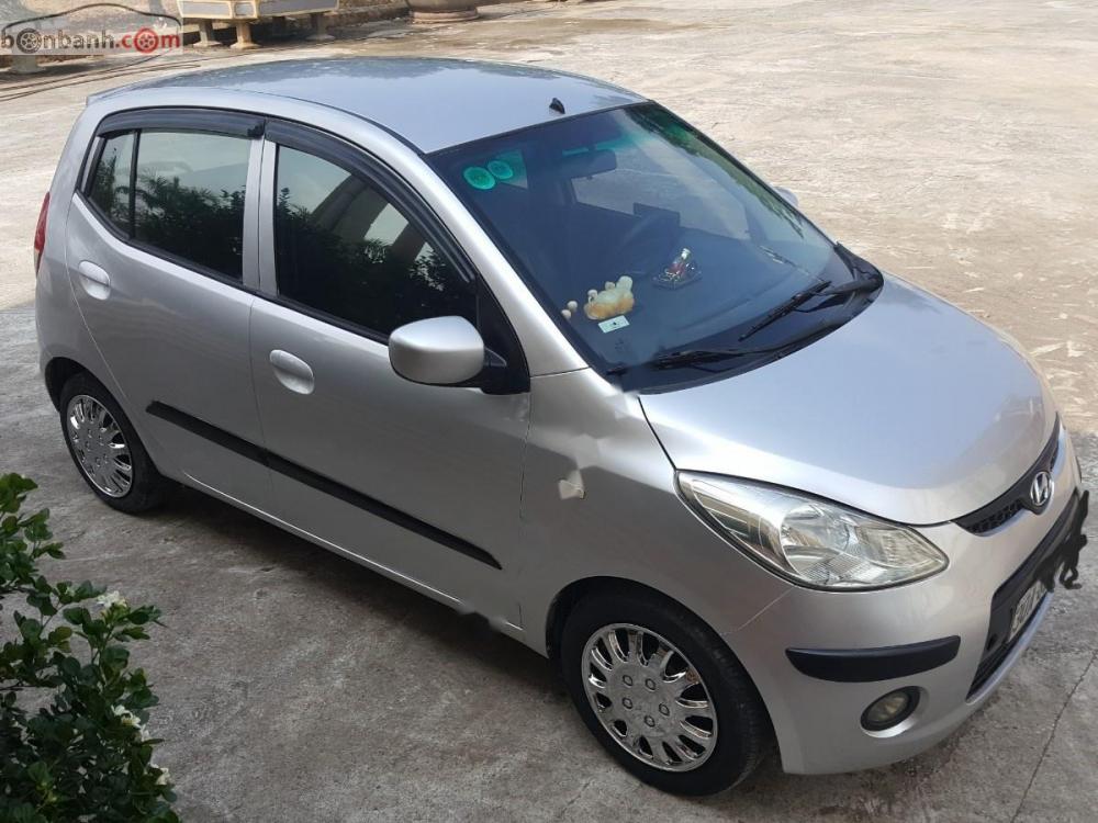 Hyundai i10 1.1 MT 2008 - Bán Hyundai i10 1.1 MT đời 2008, màu bạc, nhập khẩu nguyên chiếc