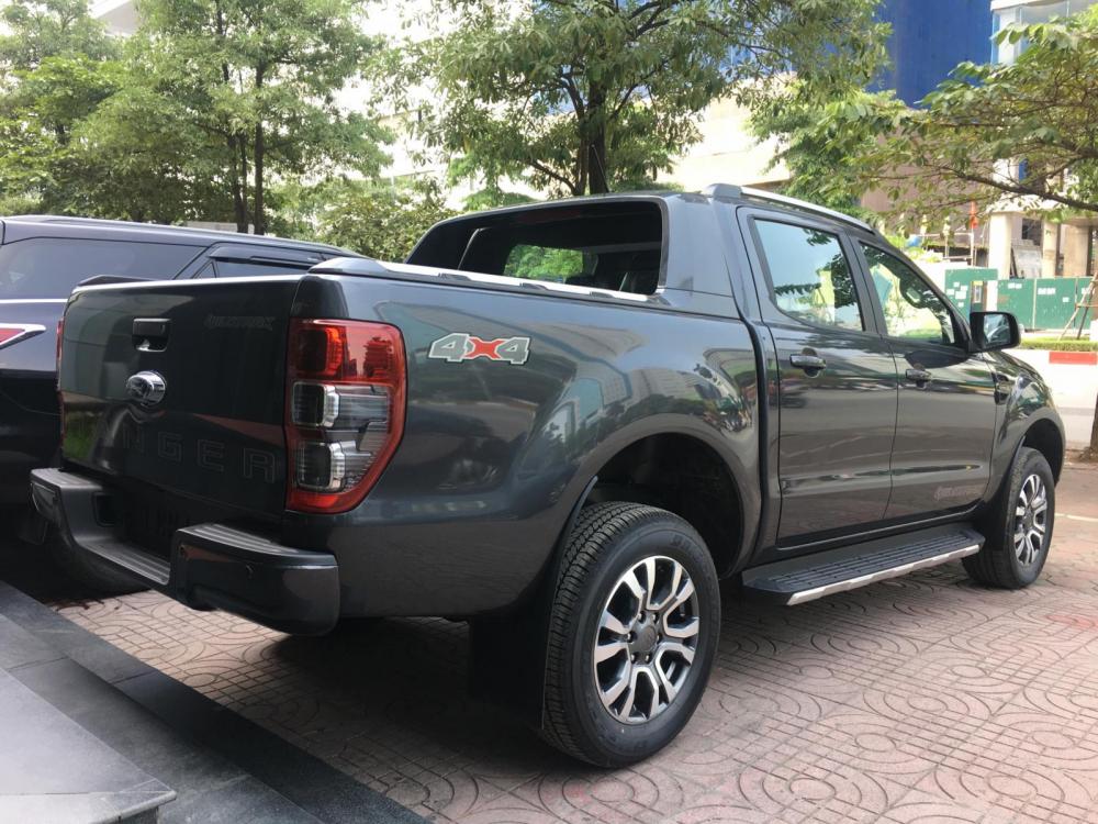 Ford Ranger Wildtrak 2.0 biturbo 4x4 2018 - Cần bán Ford Ranger Wildtrak 2.0 biturbo 4x4 sản xuất năm 2018, màu xám, nhập khẩu, 916 triệu