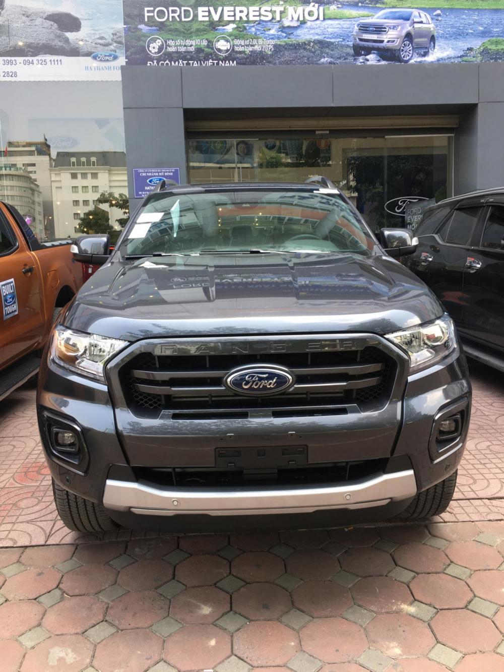 Ford Ranger Wildtrak 2.0 biturbo 4x4 2018 - Cần bán Ford Ranger Wildtrak 2.0 biturbo 4x4 sản xuất năm 2018, màu xám, nhập khẩu, 916 triệu