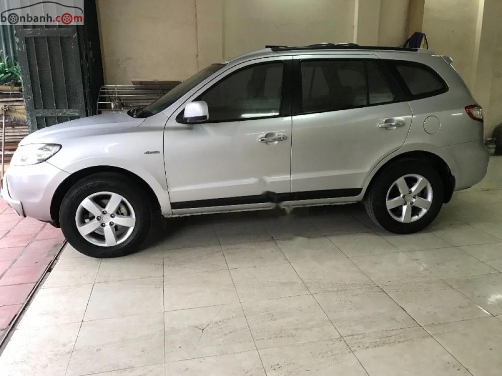 Hyundai Santa Fe 2007 - Bán Hyundai Santa Fe đời 2007, màu bạc, nhập khẩu