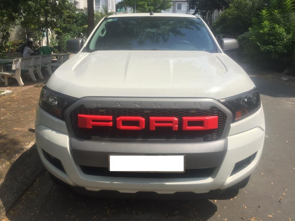 Ford Ranger 2.2L XLS  4x2 AT 2016 - Bán xe Ranger XLS 2016 màu trắng, biển SG