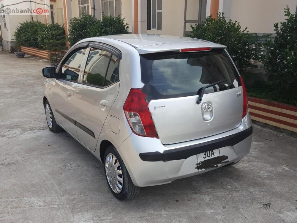 Hyundai i10 1.1 MT 2008 - Bán Hyundai i10 1.1 MT đời 2008, màu bạc, nhập khẩu nguyên chiếc