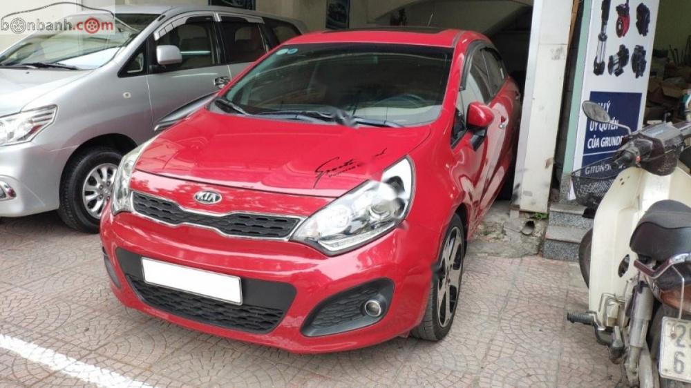 Kia Rio 1.4 AT 2013 - Cần bán xe Kia Rio 1.4 AT đời 2013, màu đỏ, nhập khẩu