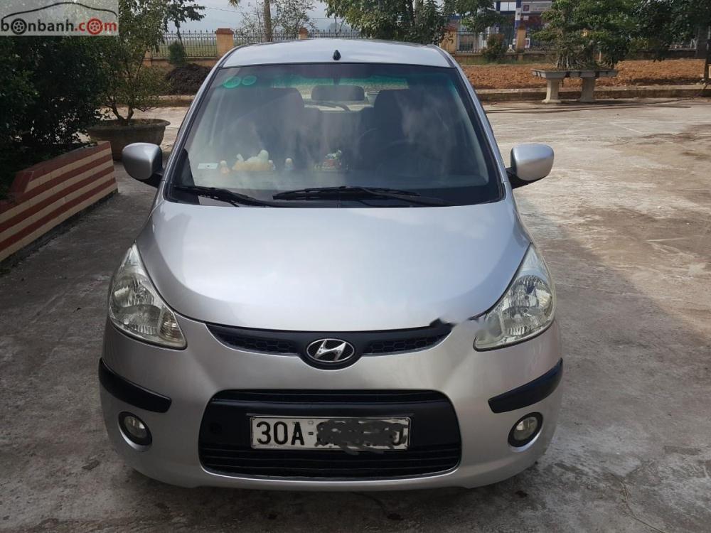 Hyundai i10 1.1 MT 2008 - Bán Hyundai i10 1.1 MT đời 2008, màu bạc, nhập khẩu nguyên chiếc