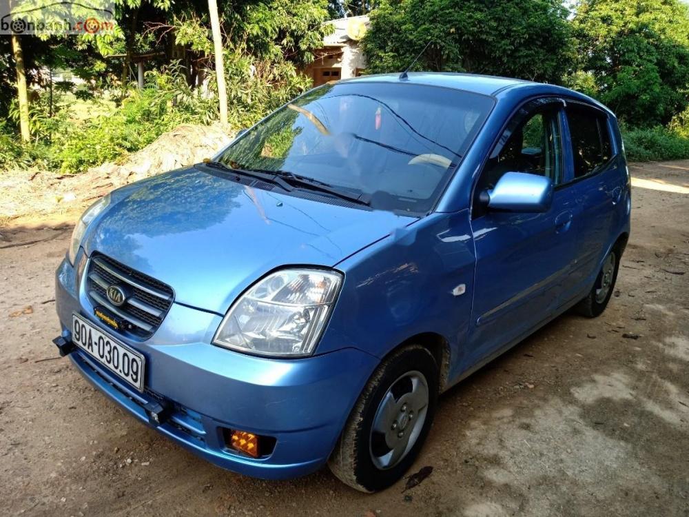 Kia Morning LX 2007 - Bán gấp Kia Morning LX năm sản xuất 2007, màu xanh, xe nhập, 138tr