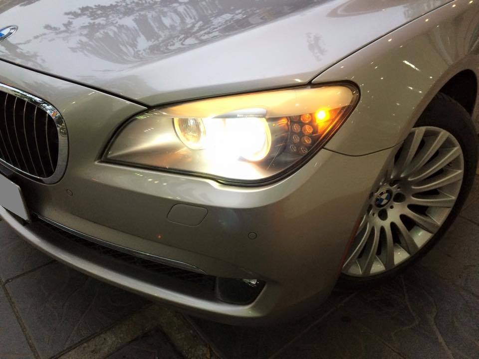 BMW 7 Series 750li 2011 - Cần đổi xe bán BMW 750LI vàng cát, nhập Mỹ 2011, full option