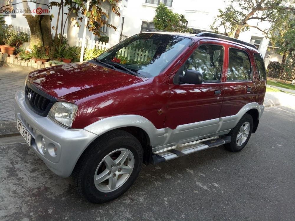 Daihatsu Terios 1.3 4x4 MT 2003 - Bán Daihatsu Terios 1.3 4x4 MT đời 2003, màu đỏ, giá tốt