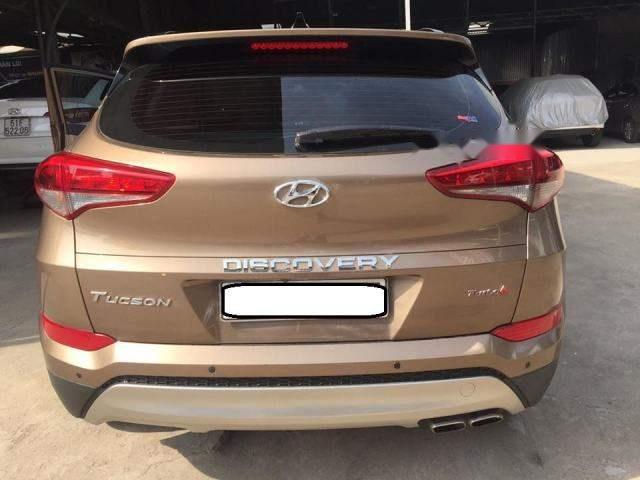 Hyundai Tucson   Turbo  2017 - Cần bán Hyundai Tucson Turbo sản xuất năm 2017, màu nâu số tự động