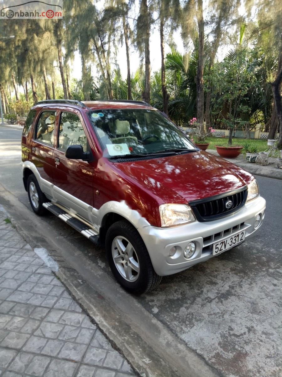 Daihatsu Terios 1.3 4x4 MT 2003 - Bán Daihatsu Terios 1.3 4x4 MT đời 2003, màu đỏ, giá tốt