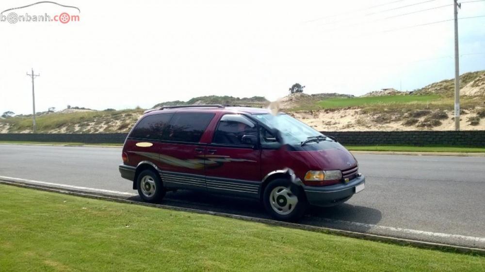 Toyota Previa 2.4AT 1991 - Bán Toyota Previa 2.4AT đời 1991, màu đỏ, nhập khẩu