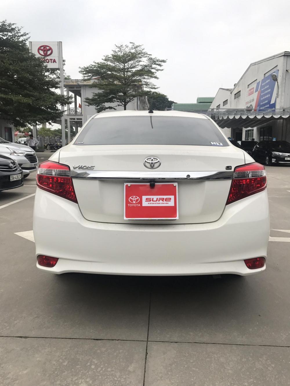 Toyota Vios 1.5G AT 2017 - Bán xe Toyota Vios 1.5G AT đời 2017, màu trắng