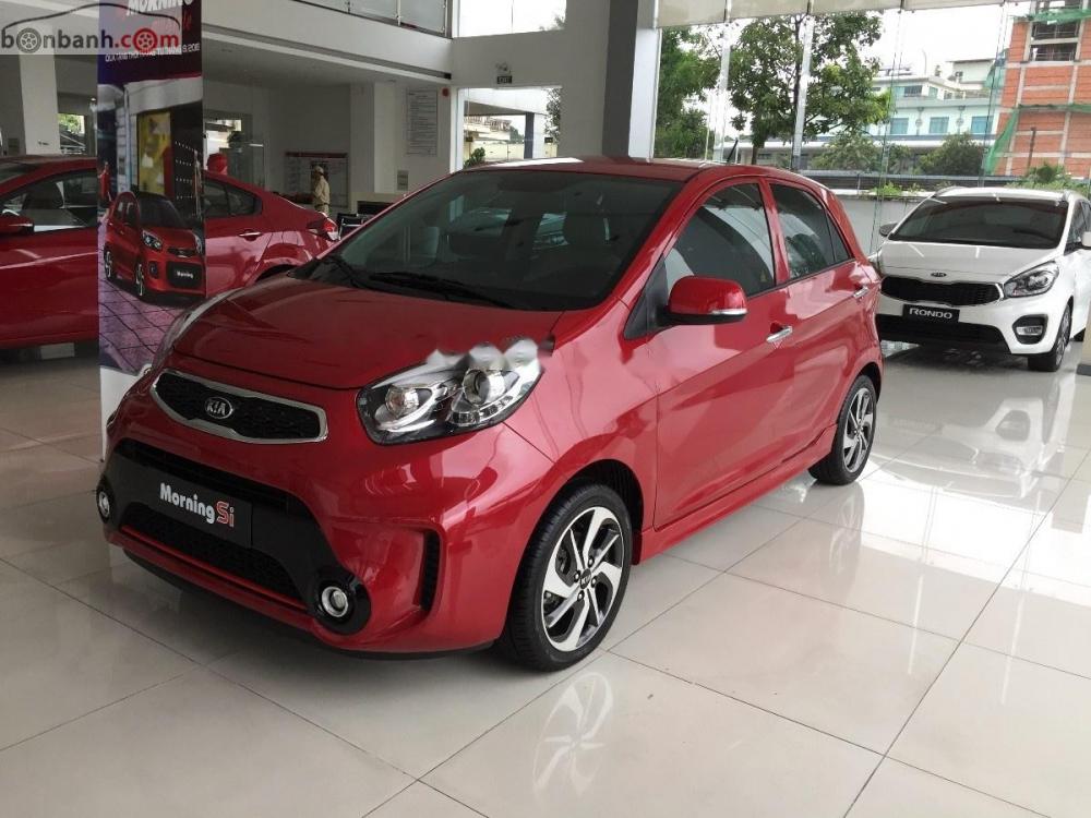 Kia Morning Si AT 2018 - Bán Kia Morning Si AT đời 2018, màu đỏ, 377tr