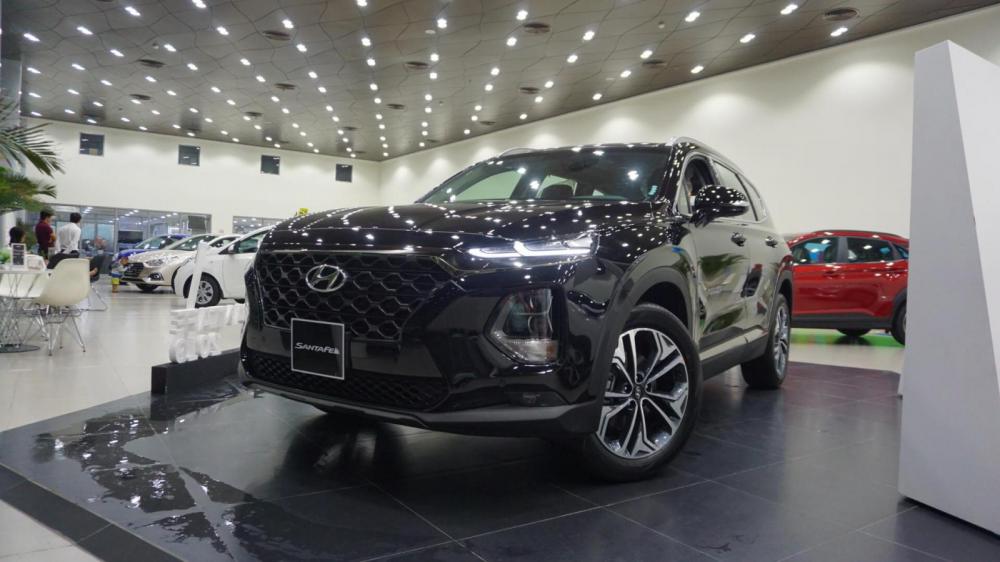 Hyundai Santa Fe 2.4   2018 - Bán xe Santafe Hyundai Tây Ninh đời 2019, màu đen, nhận đặt hàng, LH 0902570727