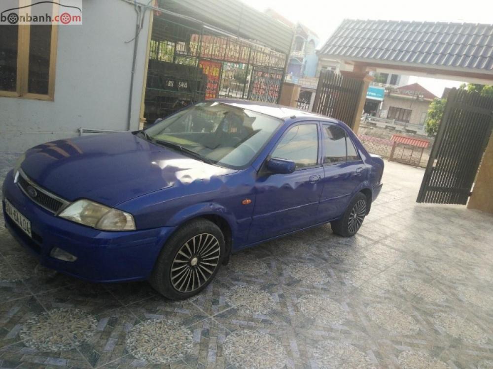 Ford Laser Delu 1.6 MT 2002 - Cần bán lại xe Ford Laser Delu 1.6 MT đời 2002, màu xanh lam chính chủ, giá 145tr