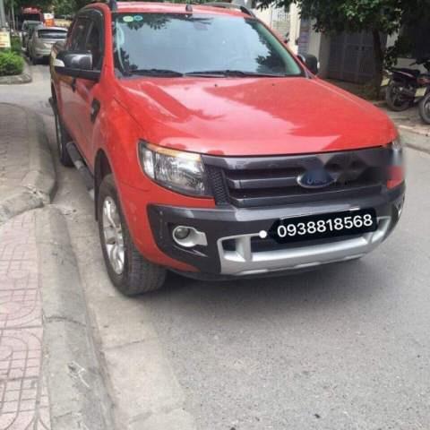 Ford Ranger Wildtrak 3.2L  AT 4X4 2014 - Bán Ford Ranger Wildtrak 3.2L  AT 4X4 sản xuất năm 2014, màu đỏ, xe nhập chính chủ