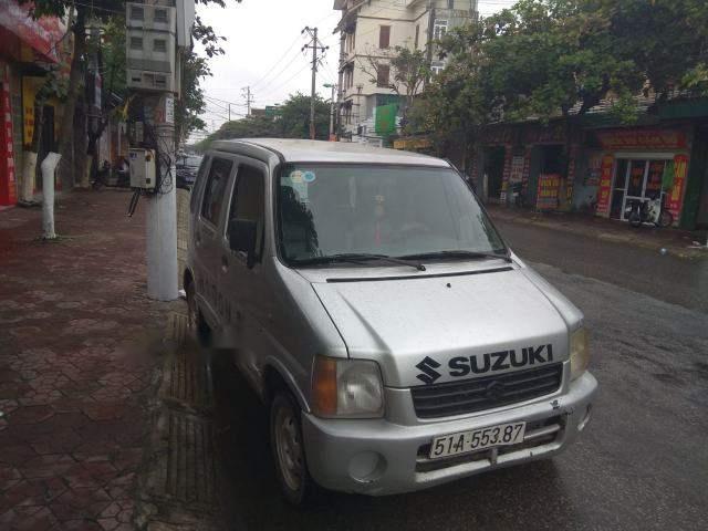 Suzuki Wagon R+   2004 - Cần bán xe Suzuki Wagon R+ sản xuất 2004, màu bạc, xe nhập xe gia đình