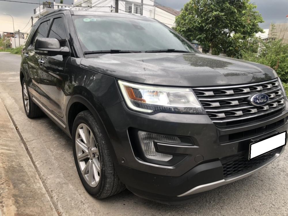 Ford Explorer 2.3 Ecoboost  2017 - Bán Ford Explorer 2.3 Ecoboost 2017 màu xám, xe đi rất kĩ