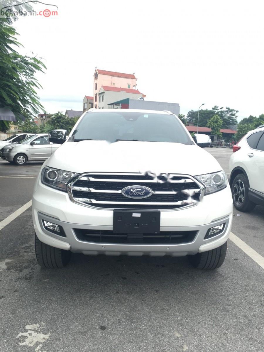 Ford Everest Titanium 2.0L 4x4 AT 2018 - Cần bán Ford Everest Titanium 2.0L 4x4 AT đời 2018, màu trắng, nhập khẩu