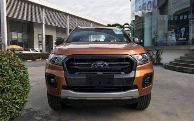 Ford Ranger Wildtrak 2.0L AT 4x4 2018 - Bán Ford Ranger Wildtrak 2.0L AT đời 2018, màu cam