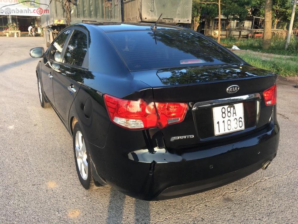 Kia Cerato 1.6 2010 - Bán ô tô Kia Cerato 1.6 đời 2010, màu đen, số tự động