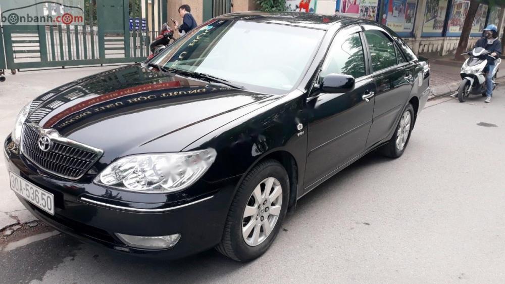 Toyota Camry 2.4 G 2004 - Bán xe Toyota Camry 2.4 G 2004, màu đen chính chủ