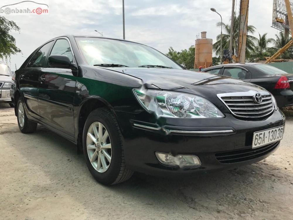 Toyota Camry 2.4 G 2002 - Bán xe Toyota Camry 2.4 G đời 2002, màu đen, 320tr