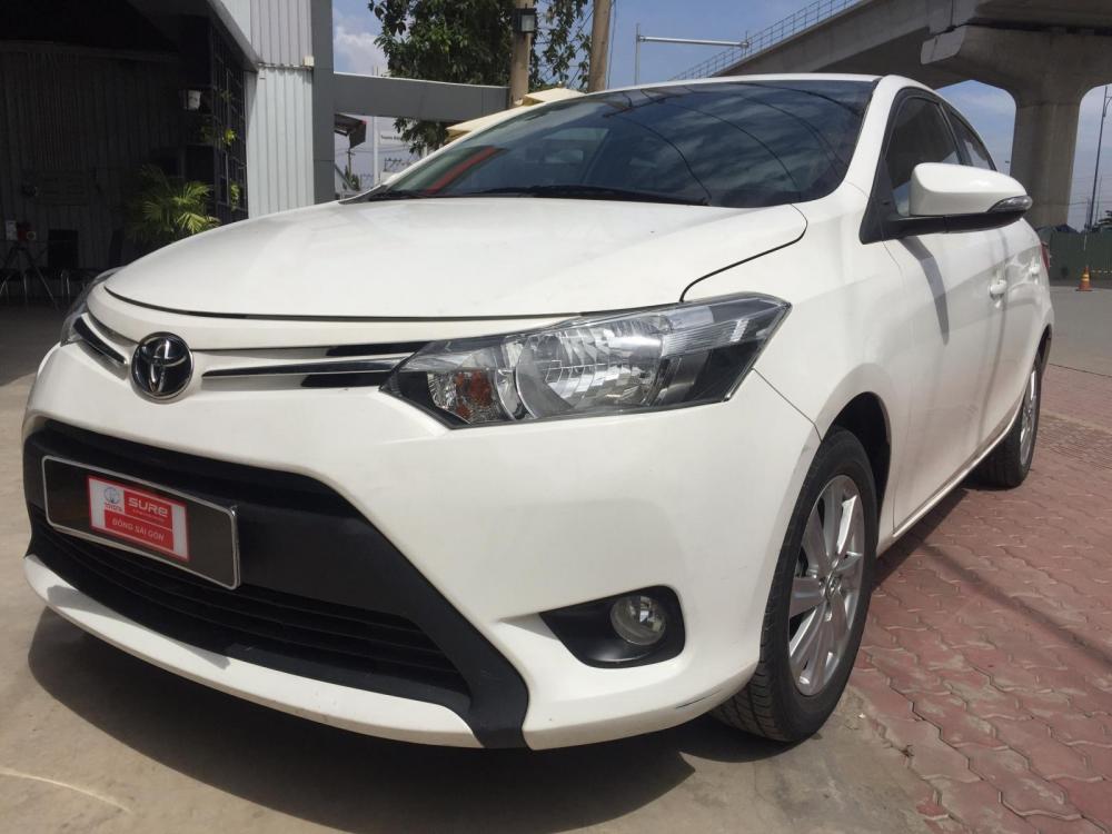 Toyota Vios 1.5E  MT 2016 - Bán xe Toyota Vios 1.5E đời 2016, màu trắng, giá thương lượng với khách hàng có thiện chí mua xe