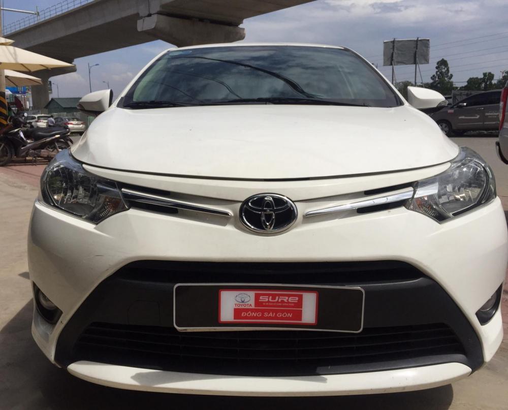 Toyota Vios 1.5E  MT 2016 - Bán xe Toyota Vios 1.5E đời 2016, màu trắng, giá thương lượng với khách hàng có thiện chí mua xe