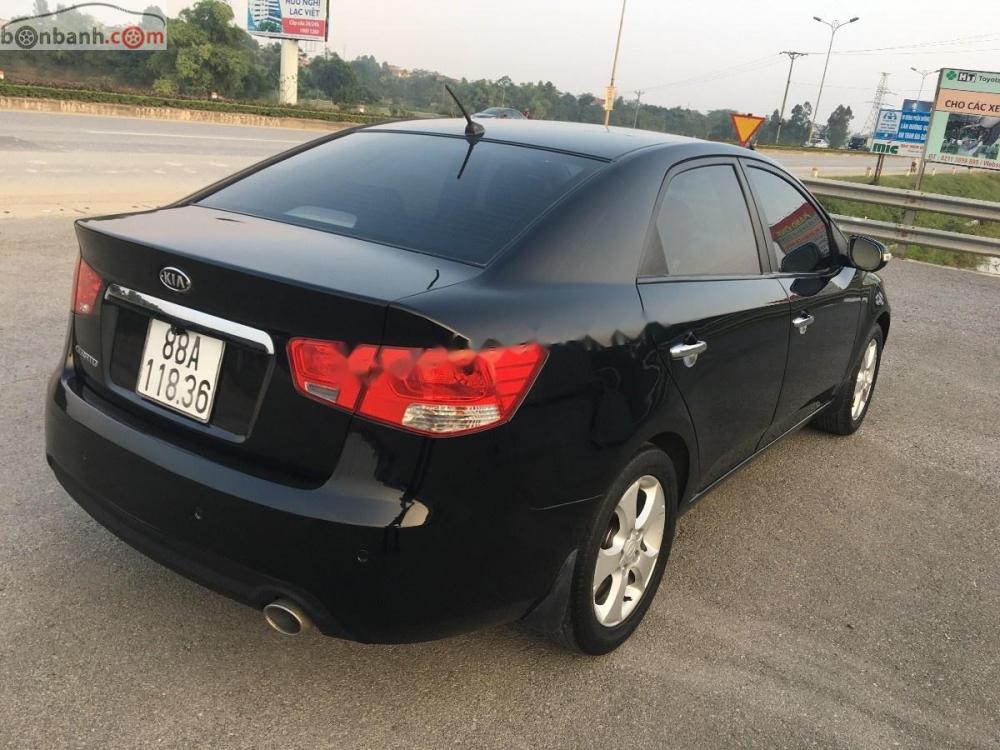 Kia Cerato 1.6 2010 - Bán ô tô Kia Cerato 1.6 đời 2010, màu đen, số tự động