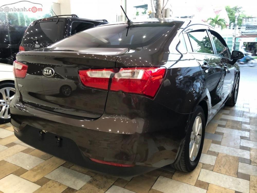 Kia Rio 1.4 AT 2015 - Bán xe Kia Rio 1.4 AT năm sản xuất 2015, màu nâu, nhập khẩu