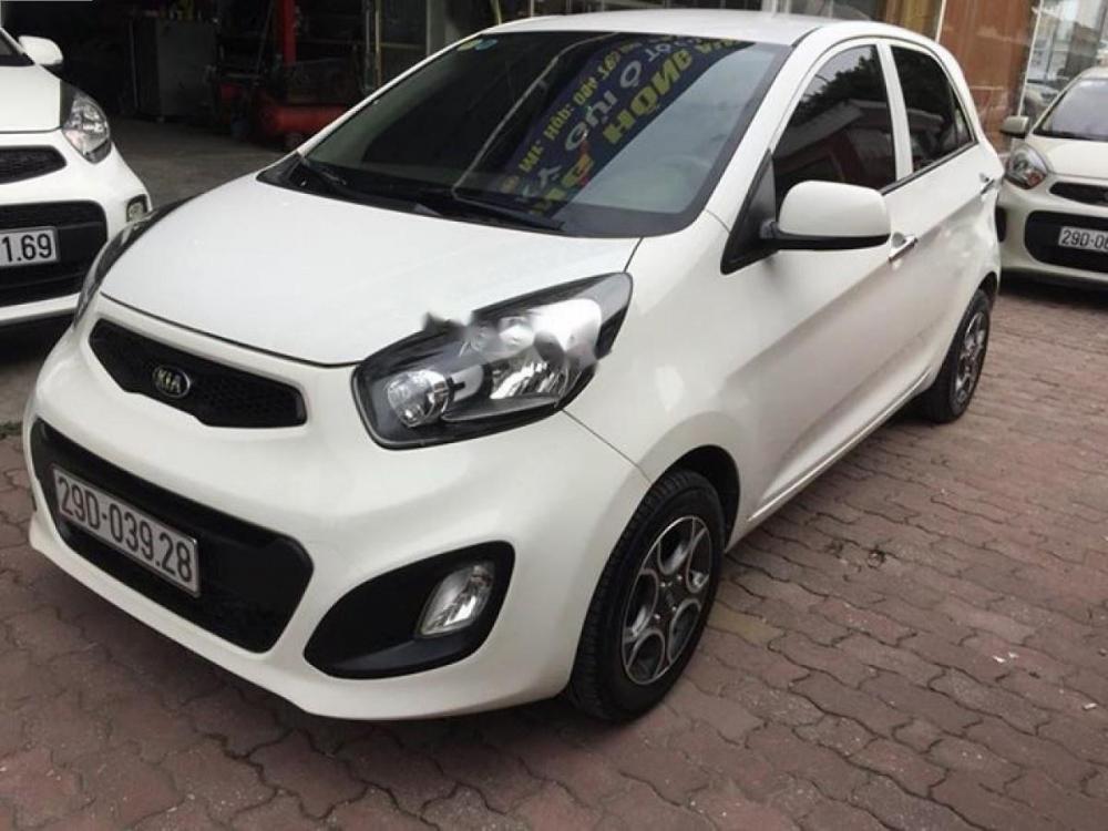 Kia Morning 2014 - Bán lại xe Kia Morning sản xuất năm 2014, màu trắng, nhập khẩu, số tự động 