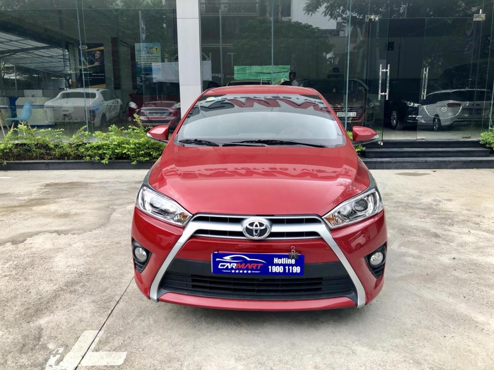 Toyota Yaris G 2015 - Cần bán Toyota Yaris G sản xuất năm 2015, màu đỏ, nhập khẩu, 590 triệu