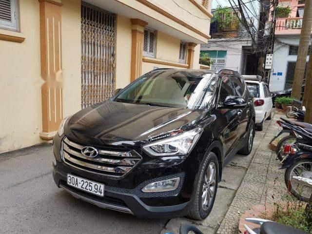 Hyundai Santa Fe   2.4 4WD  2014 - Bán xe Hyundai Santa Fe 2.4 4WD sản xuất năm 2014, màu đen, nhập khẩu nguyên chiếc