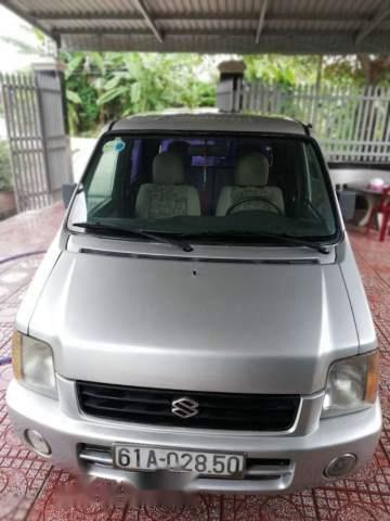 Suzuki Wagon R+   2005 - Cần bán xe Suzuki Wagon R+ đời 2005, màu bạc, 125 triệu