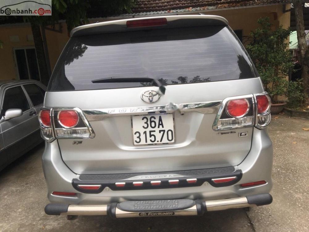 Toyota Fortuner 2.5G 2015 - Bán Toyota Fortuner 2.5G sản xuất 2015, màu bạc số sàn