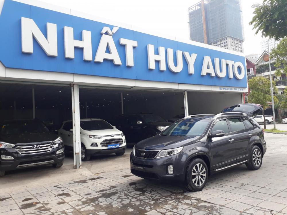 Kia Sorento 2.4 AT 2014 - Bán xe Kia Sorento 2.4 AT 2014, màu xám (ghi), 715 triệu