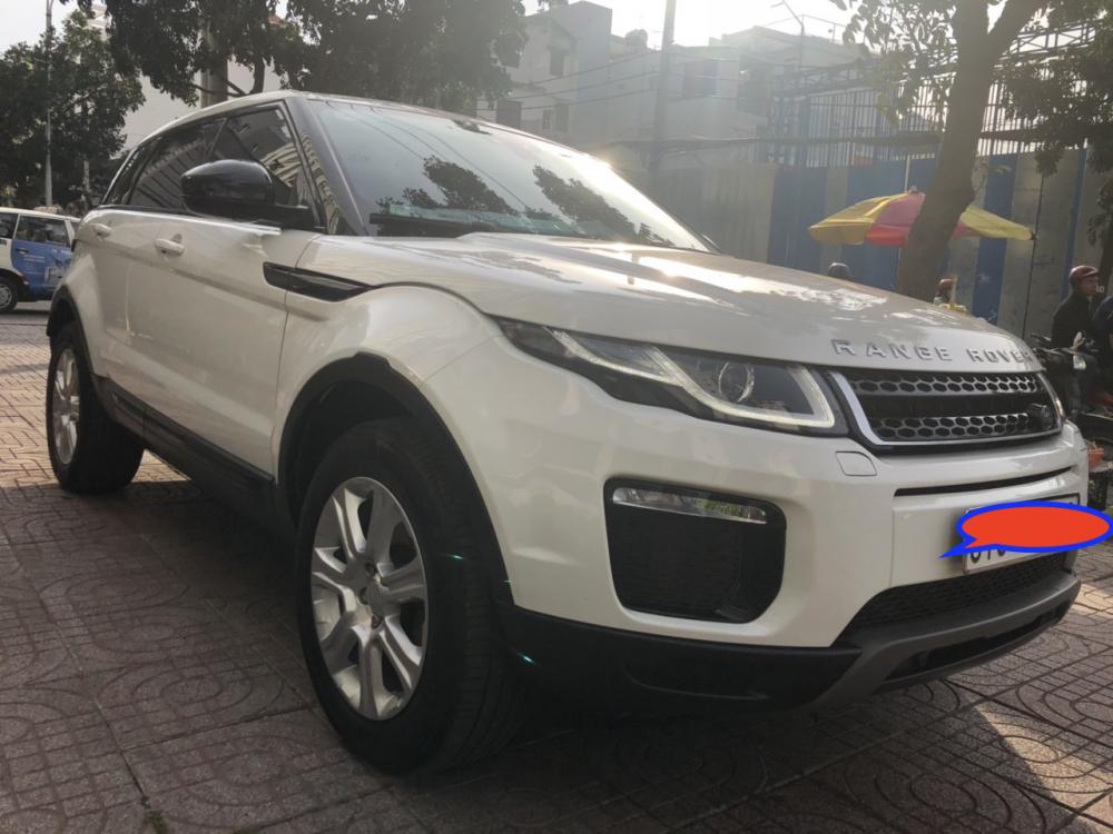 LandRover Evoque 2017 - Cần bán LandRover Evoque 2017, màu trắng, bảo hành, xe chạy 2462 km, đèn mới