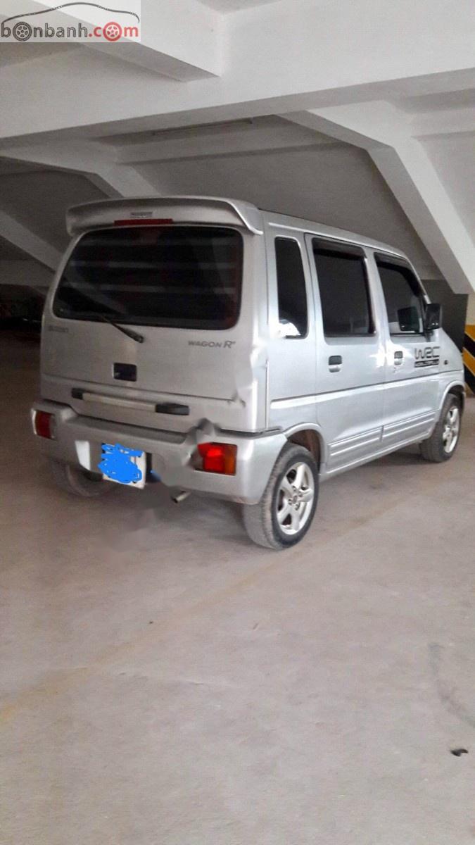 Suzuki Wagon R+   1.0 MT 2003 - Bán Suzuki Wagon R+ 1.0 MT đời 2003, màu bạc  