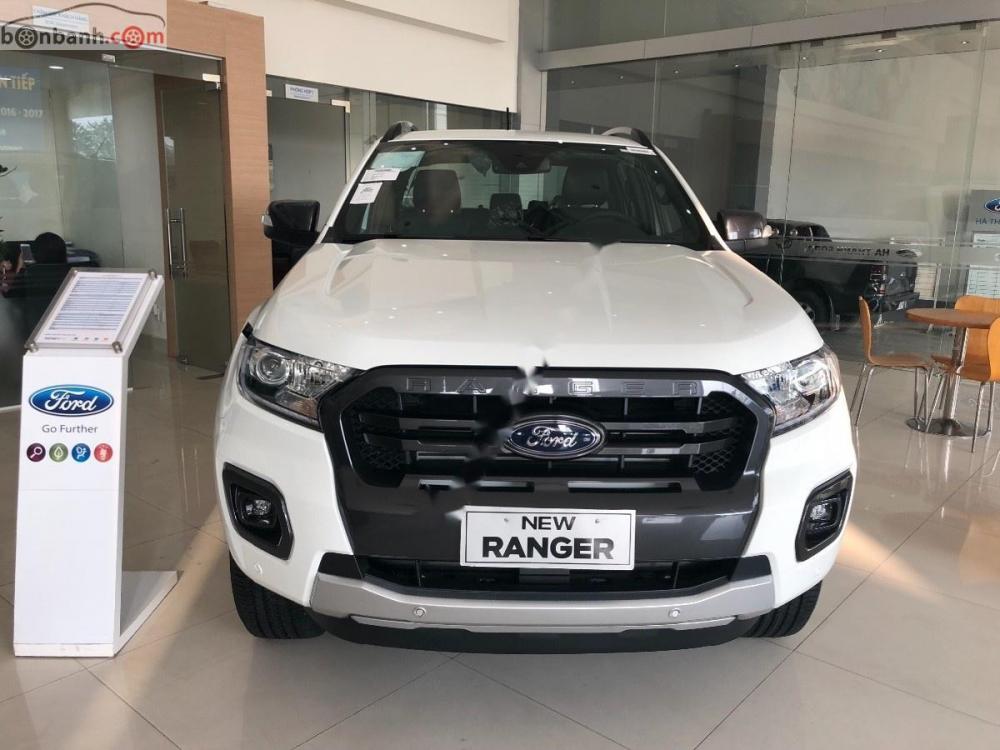 Ford Ranger Wildtrak 2.0L 4x4 AT 2018 - Bán Ford Ranger Wildtrak 2.0L 4x4 AT 2018, màu trắng, nhập khẩu 