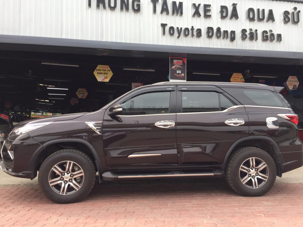 Toyota Fortuner 2.7V (4x2) 2017 - Bán Toyota Fortuner 2.7V 2017, máy xăng, số tự động 1 cầu, màu nâu, xe nhập