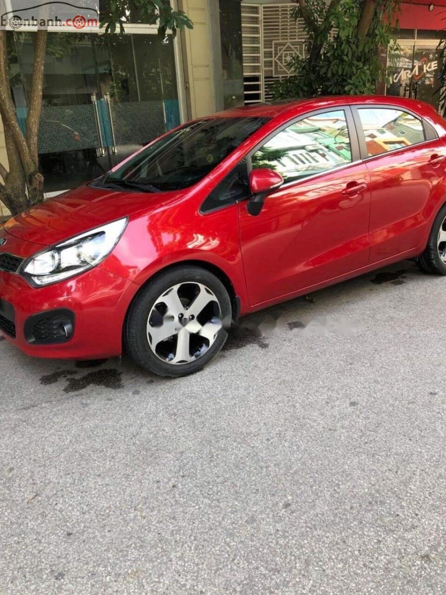 Kia Rio 1.4 AT 2014 - Cần bán lại xe Kia Rio 1.4 AT sản xuất năm 2014, màu đỏ, nhập khẩu