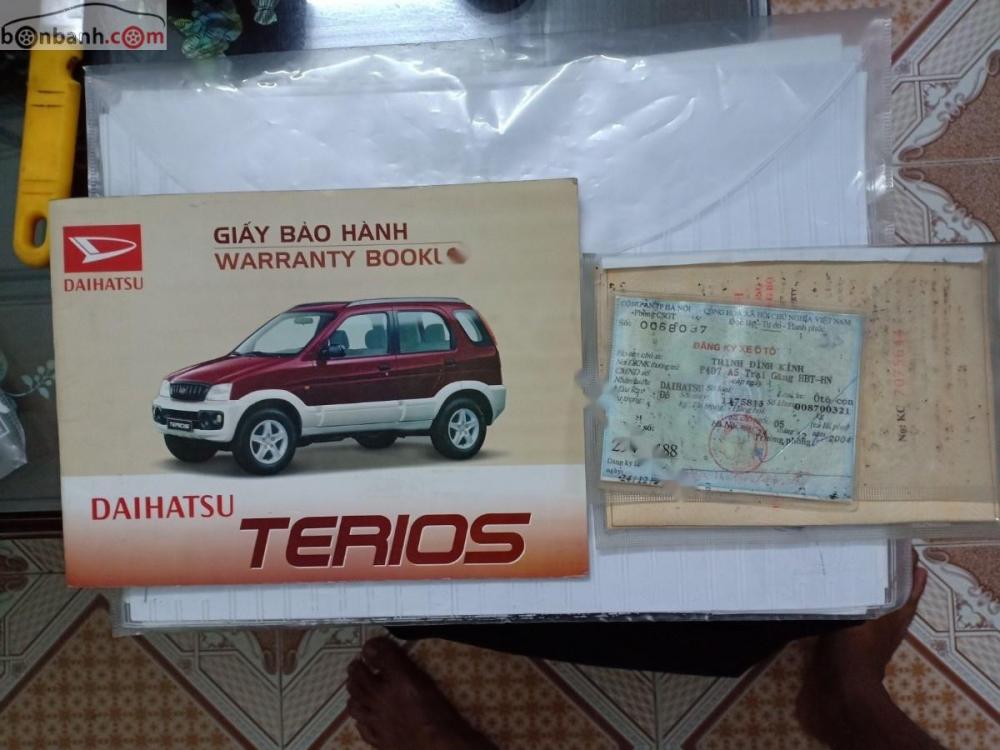 Daihatsu Terios 1.3 4x4 MT 2004 - Bán ô tô Daihatsu Terios 1.3 4x4 MT sản xuất 2004, màu đỏ