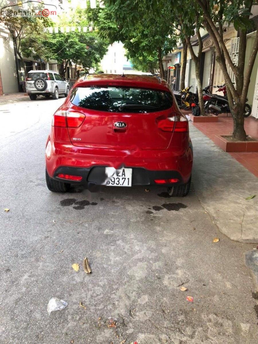 Kia Rio 1.4 AT 2014 - Cần bán lại xe Kia Rio 1.4 AT sản xuất năm 2014, màu đỏ, nhập khẩu