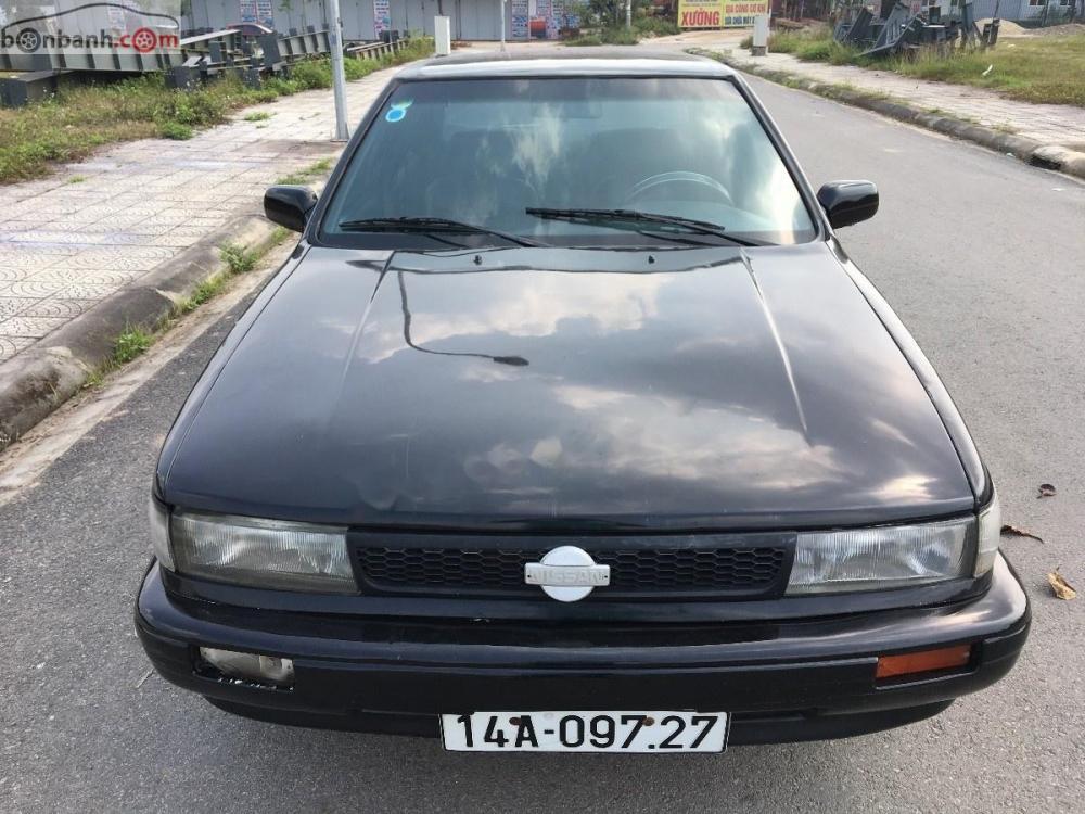 Nissan Bluebird 2.0 SSS 1992 - Bán xe Nissan Bluebird 2.0 SSS 1992, màu đen, nhập khẩu Nhật Bản, giá chỉ 39 triệu