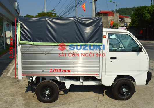 Suzuki Super Carry Truck 2018 - Bán Suzuki Truck 550kg thùng mui bạt siêu dài giá tốt - nhiều ưu đãi trong tháng