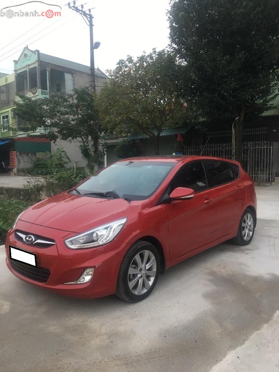 Hyundai Accent 1.4 AT 2014 - Bán xe Hyundai Accent 1.4 AT sản xuất 2014, màu đỏ, nhập khẩu nguyên chiếc 