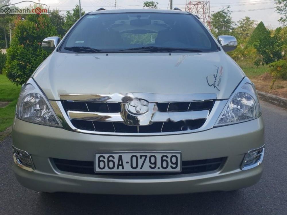 Toyota Innova 2.0 G 2007 - Bán Toyota Innova 2.0 G sản xuất năm 2007, màu vàng, giá chỉ 368 triệu