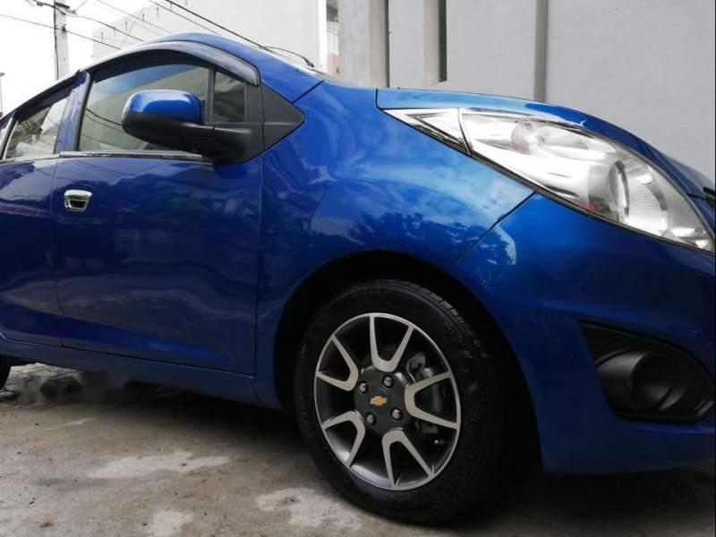 Chevrolet Spark   LT   2015 - Bán xe Chevrolet Spark LT 2015, màu xanh lam còn mới