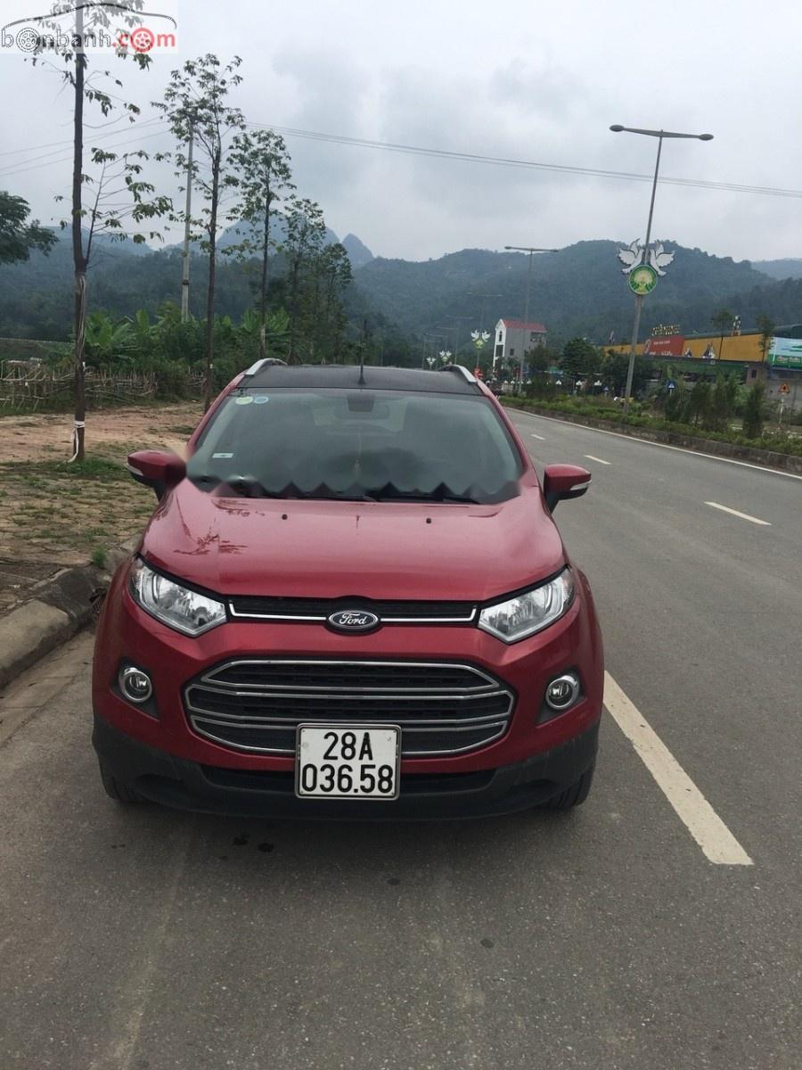 Ford EcoSport Titanium 1.5L AT 2016 - Xe Ford EcoSport Titanium 1.5L AT sản xuất 2016, màu đỏ 