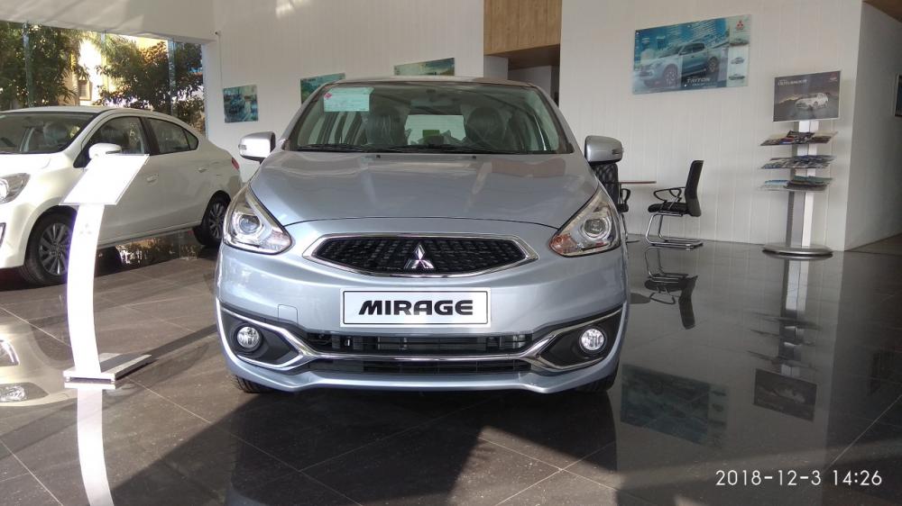 Mitsubishi Mirage 2018 - Bán xe Mitsubshi Mirage 2019 màu bạc, có sẵn giao ngay tại Quảng Bình